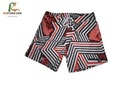 China 4 Way Stretch Boys Surf Shorts For Beach Wear , Kids Swimming Trunks Customized for sale