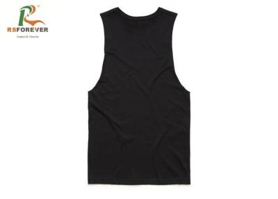 China Plain 100 Percent Cotton Men'S Tank Top Shirts , Fashinal Slim Fit Singlet Customized for sale