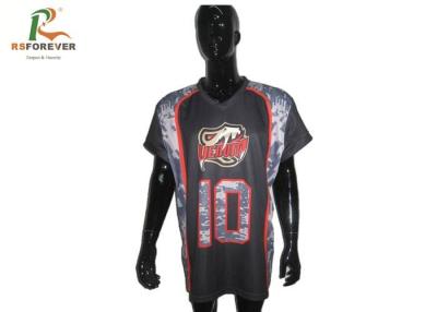 China Sleeveless Digital Camouflage Football Jersey Custom Designs Spandex Material for sale