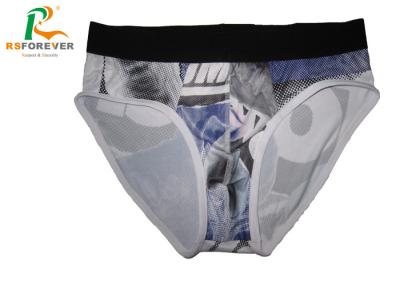China Mesh Polyester Mens Bikini Swimwear Sublimation Printing General Waist for sale