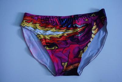 China Dye Sublimated Colorful Male Swim Bikini With Drawstring Well Suited for sale