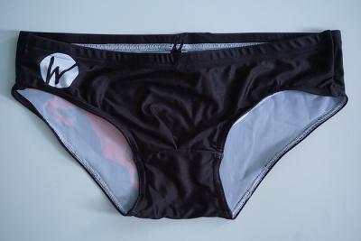 China Custom Design Black Mens Bikini Swimwear For Swimming Leg Shaping Eco - Friendly for sale