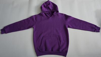 China Purple Cotton Men'S Fleece Pullover Hoodie Breathable Complex Design Logo Printing for sale