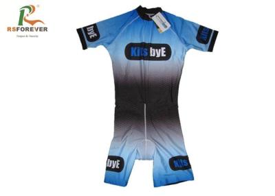 China Sportswear Printed Cycling Bib Shorts , Short Sleeves Compression Bib Cycling Shorts for sale