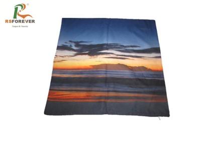 China Natural View Pattern Custom Made Cushion Covers , Dye Sublimation Waterproof Pillow Case for sale