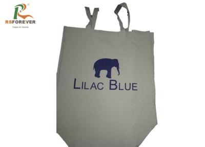 China Recycled Tote Cotton Canvas Bags Printed With Elephant Design Eco Friendly for sale