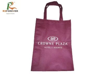 China Recycled Red Non Woven Shopping Bag Folding Tote Without Gusset Custom Made for sale