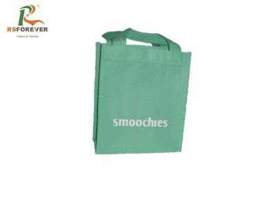 China Green Printing Non Woven Carry Bags For Supermarket Shopping Custom Style for sale