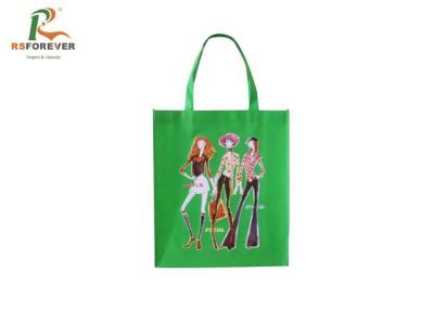 China Heat Transfer Printed Reusable Shopping Bags With Handles Non Woven Eco Friendly for sale