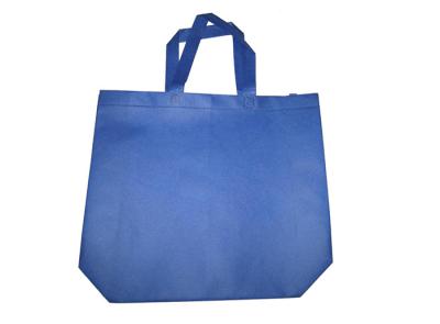 China Blue Color Non Woven Shopping Bag Tote Style With Two Handles Heat Sealed for sale