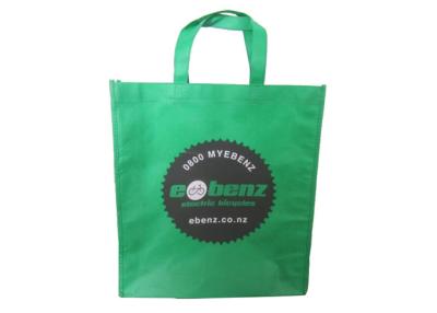 China Green Tote Style Stitching Non Woven Shopping Bag For Tradeshow Giveaways for sale