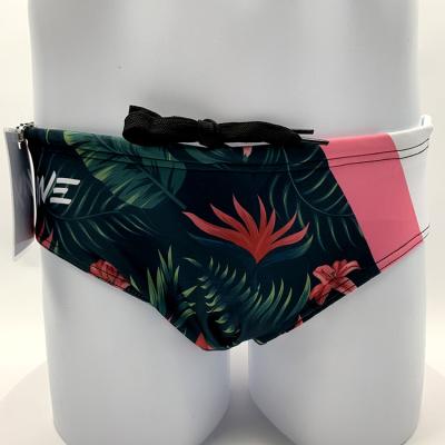 China Dry Fit Lycra Stretch Mens Bikini Swimwear Underwear Briefs Silk Screen Printing for sale