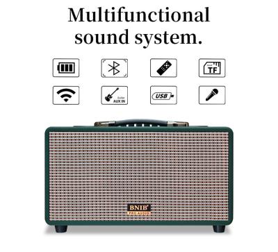 China Black 70W V5.0 Bluetooth Portable Speaker With 2 Microphones and Handle for sale