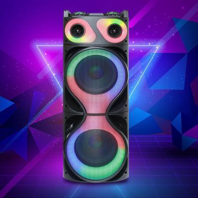 China Double 12 Inch Bass LED Bluetooth Party Speaker Box 10 Meters Good Sound for sale