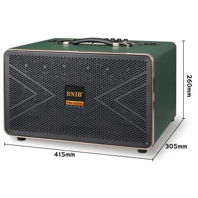 China 4 Ohms Wooden Portable Outdoor Speaker Frequency Response 45Hz - 20KHz for sale