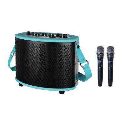 China Outdoor 1000 Watts Portable Karaoke Speaker Bluetooth USB Connection Guitar Input for sale