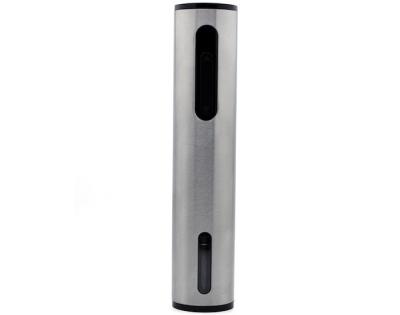 China Luxury Rechargeable SS304 Electric Wine Opener Silver Color for sale