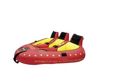 China Moderne Opblaasbare Boot 3 Persoons Towable Buis Ski Towable Water Tubes 102“ Te koop