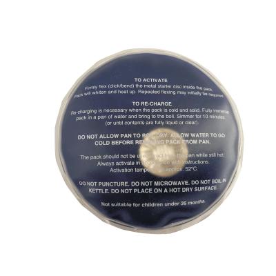 China Embalaje en caliente del PVC de la forma redonda del diámetro de los 8CM mini del calentador reutilizable de encargo de la mano en venta