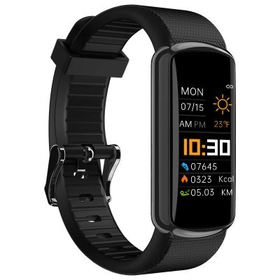 China IP68 Waterproof Fitness Smart Band SpO2 Blood Pressure Monitor Heart Rate Tracker for sale