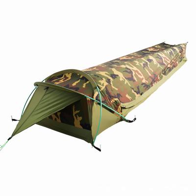 China Portable Single Camo Blvy Double Tunnel Tent Outdoor Camping Equipment for sale