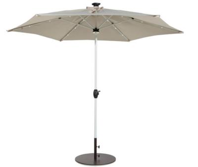 Chine Le parapluie solaire de patio d'auvent de lumière de LED, jardin extérieur Sun de parapluie de meubles ombrage des parasols à vendre