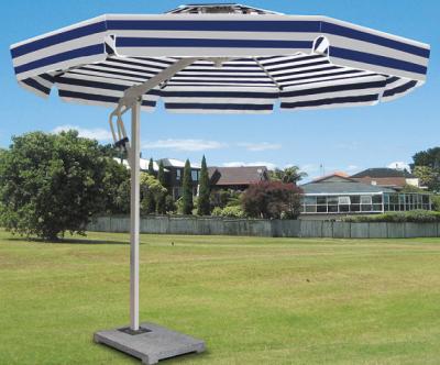 China Side Pole Striped Double Sided Patio Umbrella Beach Parasol Shopping Street Villa for sale