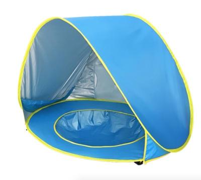 China Custom 190T Silver Coloated Polyester Pop Up Tent For Baby Play 120 X 80 X 70CM à venda