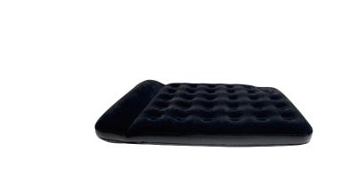 China Leisure Deluxe Black Inflatable Camping Mattress Outdoor / Indoor Portable Air Bed for sale