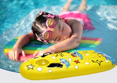 China Yellow Children's Air Bed Inflatable Beach Floating Swiming Surfboard Mattress for sale