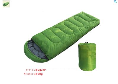 China Compact Green Mountain Sleeping Bags Lightweight Backpack Envelope Pouch for sale