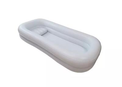 China Portable White Color PVC Inflatable Pool Medical Bathtub 220x100x38CM for sale