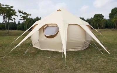China 285G Outdoor Camping Lotus Belle Tent Waterproof PU3000MM Cotton Glamping Canopy for sale
