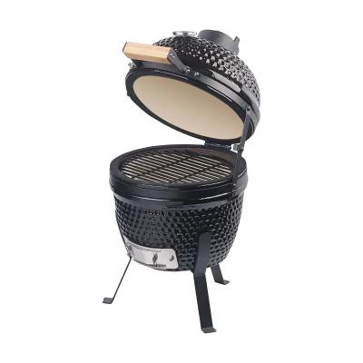 Cina 54x42.5x41.5CM 2 In 1 Kamado Ceramic Kettle Grill For Outdoor Cool Camping BBQ in vendita