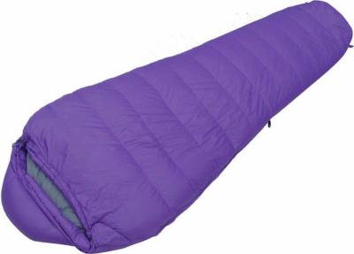 China Outdoor Custom Mountain Mummy Sleeping Bags 320T Polyester Pongee Fabric Material for sale