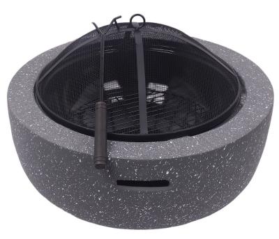 China Cool Camping MGO Stone Design 59.5*34.5cm Steel Barbecue Grill Portable Fire Pit for sale