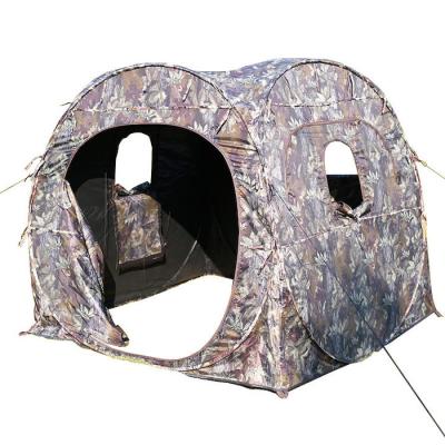 China 190T Polyester Quick Open Hunting Tents With 1 - 2 Doors Single Layer Structure for sale