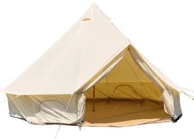 Chine 400*400*250CM Camping Famille Camping Bell Centre de tente PU3000mm enduit 285G coton étanche et étanche au vent à vendre