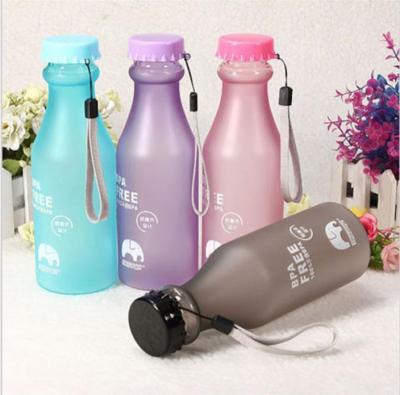 China Plastic Fancy BPA Free Tritan Cold Water Flask Coke Bottle 500ML for sale