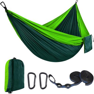 China 280*140CM Lightweight Dual Color 210T Nylon Ripstop Outdoor Portable Camping Hammock for sale