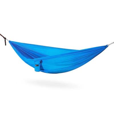 China Blue 70D Nylon Taffete 300x180CM Portable Camping Hammock Outdoor Lightweight Tears Resistant for sale