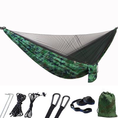 China 290*140CM Camouflage 210T Nylon Lightweight Camping Mosquito Net Hammock For Outdoor Relaxation for sale