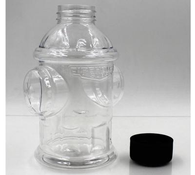 중국 특별한 디자인 모양 300ml 애완 동물 투명한 병 유일한 불 격발준비작용은 플라스틱 물 액체 플라스크를 형성했습니다 판매용