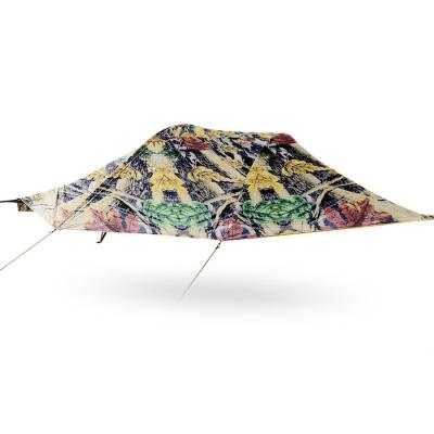 China 400*300*90CM Lightweight Camouflage Waterproof 150D Oxford Triangle Hammock Tent For Outdoor Camping zu verkaufen