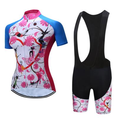 Китай Одежды популярного женского велосипедиста стиля костюмы Джерси велосипеда катания полиэстера Анти--пота Беатабле на открытом воздухе крутые сухие продается