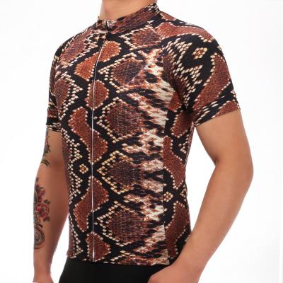 China Snakeskin Design Polyester Personalized Riding Jersey For Bike Riding for sale