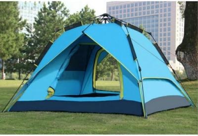 China Fibreglass Frame Camping Privacy Tent PU2000MM Coated 2 Man Tent For Wild Camping for sale