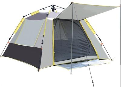 China Fibreglass Automatic Outdoor Camping Tents Pop Up Sun Shade Tent Silver PU2000MM for sale