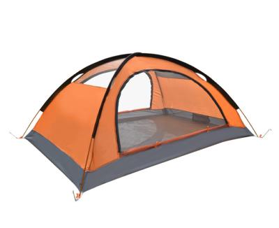 China Orange Outdoor Camping Tents 210X150X120cm 210D Polyester Ripstop PU2000mm Snowfield for sale
