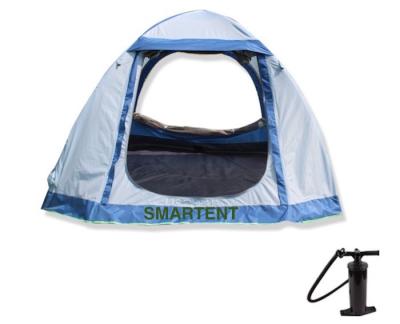 China TPU Pole Inflatable Outdoor Tents Inflatable Air Dome Tent Blue 210X210X150cm for sale